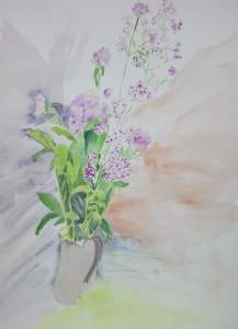"bouquet de fleurs de montagne aquarelle pascale coutoux