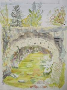 "le pont picot" aquarelle pascale coutoux